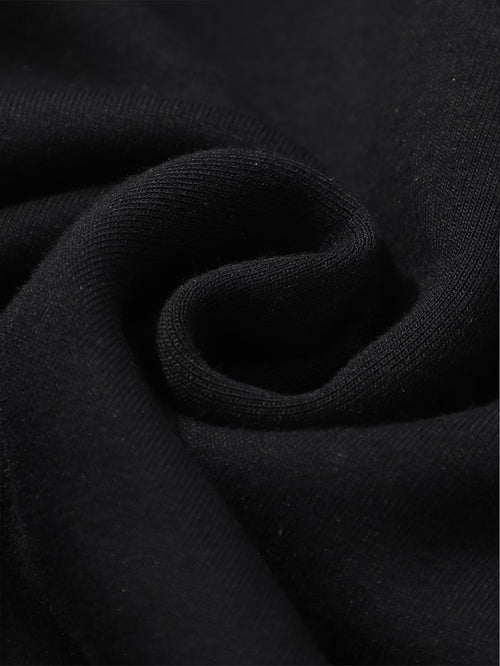Durable heavyweight cotton tee, solid blank color, casual trendy summer wear.