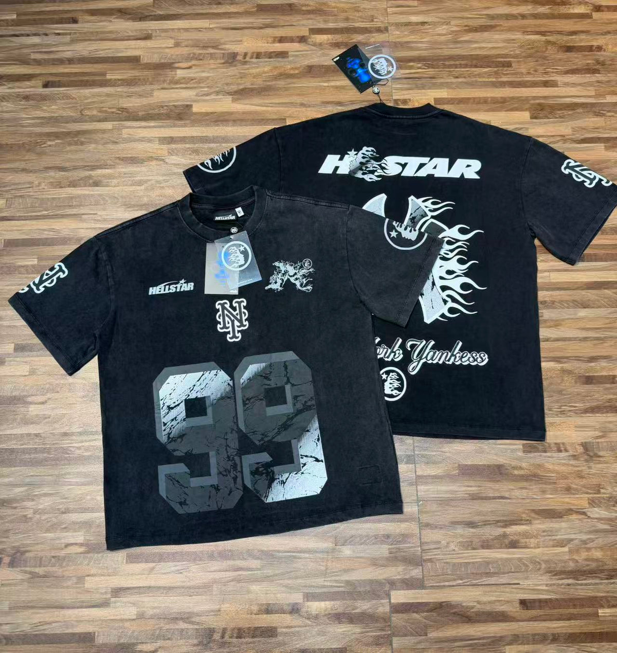 HS8020 Hellstar Icon Statement Print Oversized Streetwear T‑Shirt