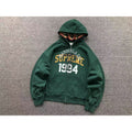 Sup Box Logo Zip Up Hoodie, Heavyweight Fleece Unisex Street Jacket