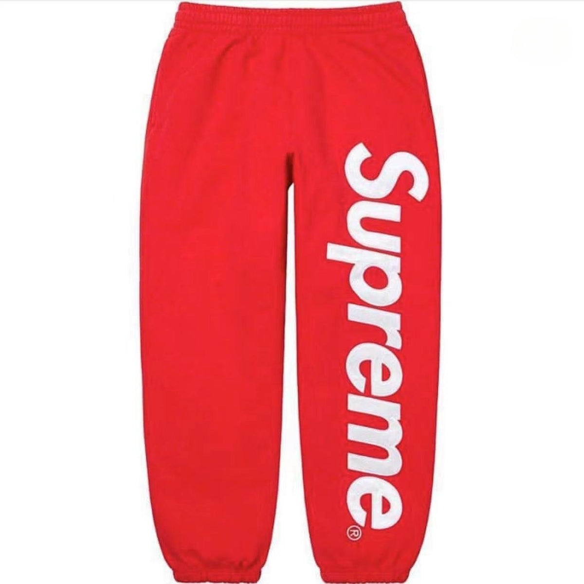Sup Box Logo Sweatpants, Heavyweight Fleece Streetwear Jogger Pants