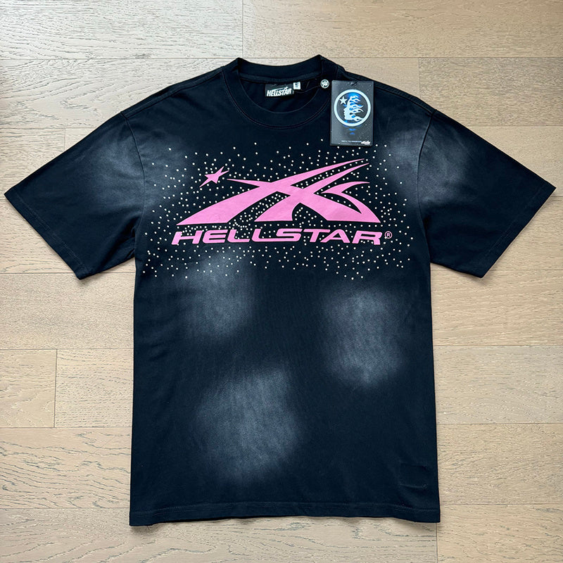 HS8002Hellstar Sports Logo Short Sleeve Graphic T‑Shirt