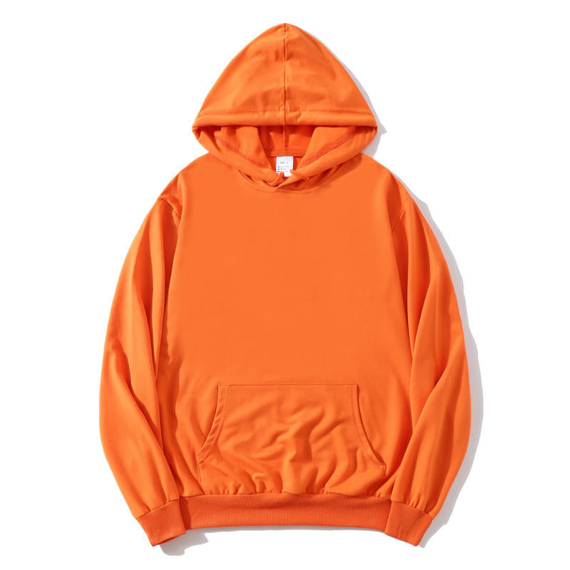 Orange 100% Cotton blank hoodies  WB063003