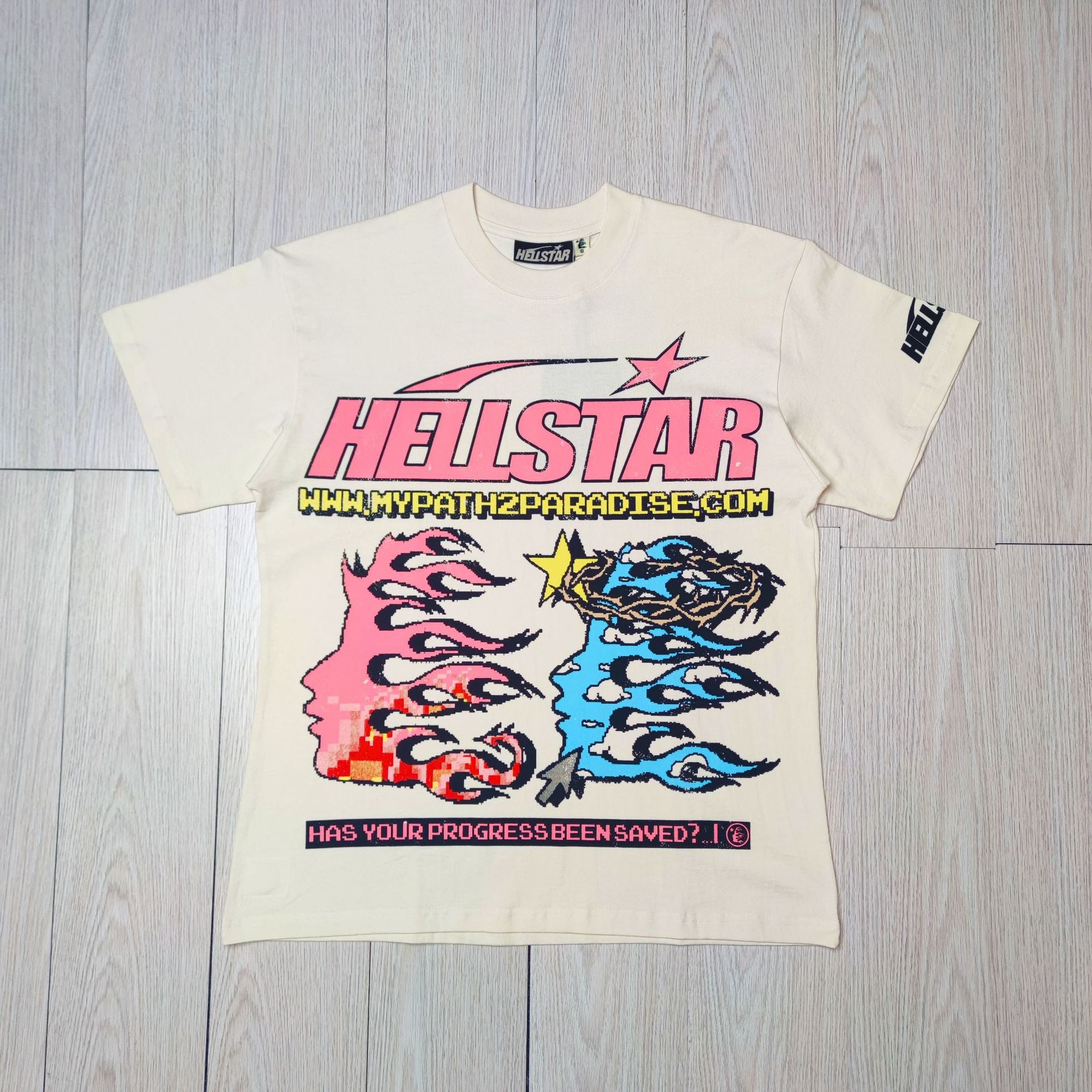 HS8004-Hellstar Sports Logo Short Sleeve Graphic T‑Shirt