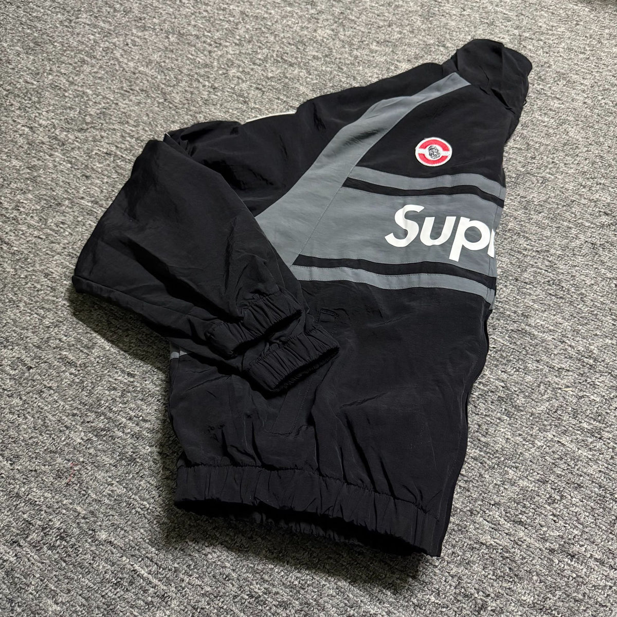 Sup Box Logo Hoodie, Heavyweight Brushed Fleece Unisex Streetwear Pullover