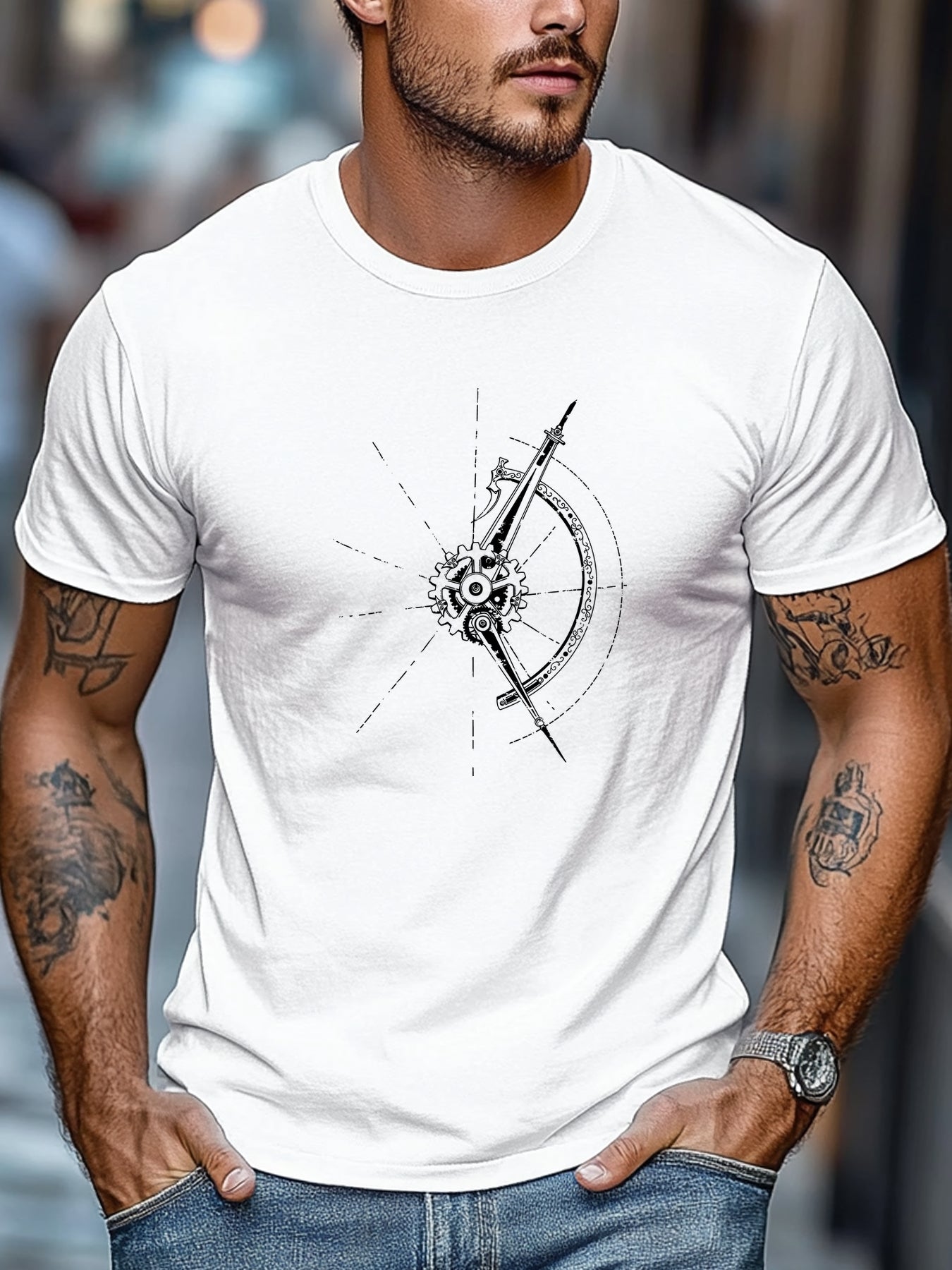 Breathable cotton fabric blank short sleeve top, comfortable to wear all summer long.