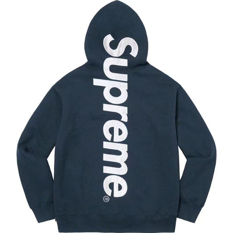 Sup Box Logo Hoodie, Classic Heavyweight Cotton Streetwear Pullover
